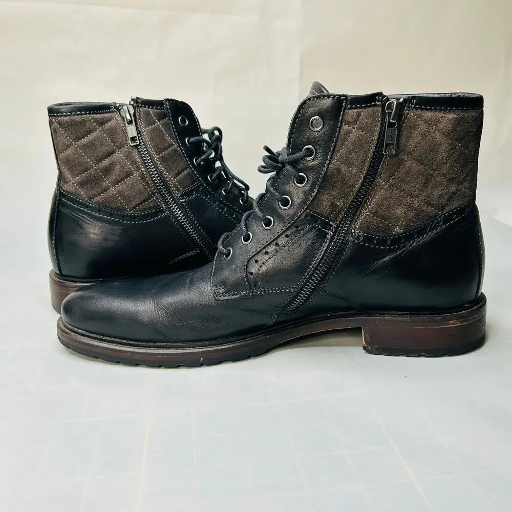 Johnston Murphy J&M 1850 Men's Ankle Boots Leather Mens Size 10.5 M Dark Blue